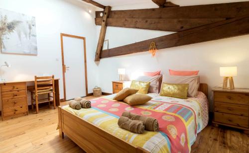 Calmont House | Appartement 2 chambres & Studio cosy dans ferme de caractère - grand jardin au calme proche Canal du Midi - billard & barbecue