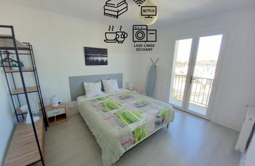 Chateaudun-Bannier Apartment | Appartement 28m2 avec balcon proche gare SNCF, café thé WIFI gratuits - Netflix - Balcon