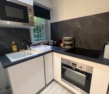 Beaumont-sur-Oise Apartment | Appartement avec place de parking privé et jardin