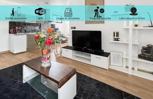 Bruay-la-Buissiere Apartment | Appartement cosy 2 ch - Centre Bruay - Calme