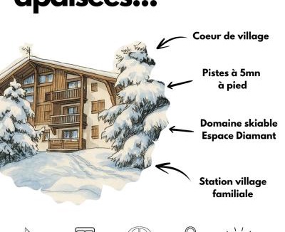 Crest-Voland Apartment | Appartement Crest Voland - Aux pieds des pistes