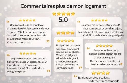 Bezons Apartment | Appartement Luxe Netflix, IA, Parking, Balcon, 10 min Paris La Défense - 5 stars