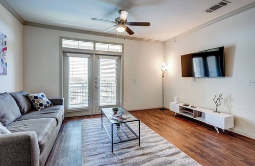 South Main Apartment | Apt W/lake View Near NRG Free Parking Pet Ok
