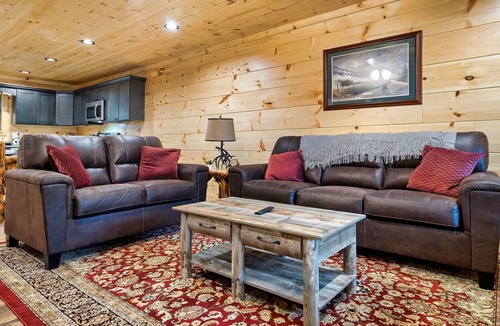 Sevierville Cabin | Arcade + Fire Pit Secluded Cabin Escape