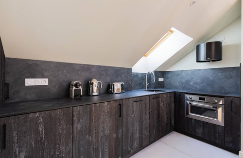 Bagneres-de-Bigorre Apartment | Architect-designed 2-bedroom duplex Terrace Fireplace