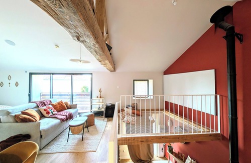 Monnieres House | Architect loft with private Jacuzzi - Home cinema - large hammock