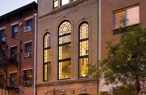 Alphabet City House | Architectural Masterpiece w Rooftop Hot Tub, Formerly a Synagogue