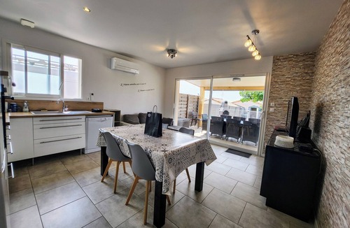 Joyeuse Villa | Ardèche, Air-conditioned Odalys gite, Heated swimming pool