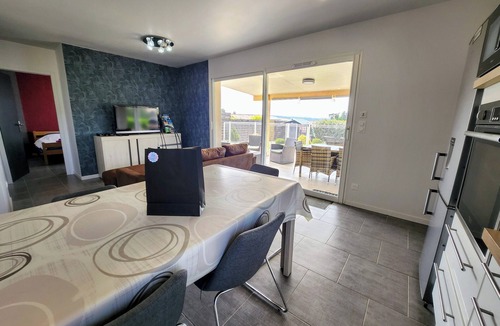 Joyeuse Villa | Ardèche, Air-conditioned Odalys gite, Heated swimming pool