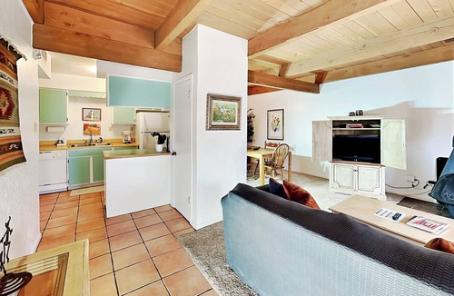 Northeast Santa Fe Condo | Artist Road 18 | Patio, Fireplace, Pool Access