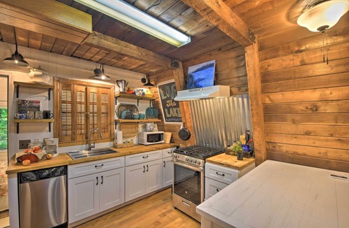 Gumlog Cabin | Artist's A-Frame Cabin w/New Interior + Deck