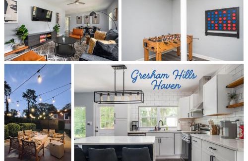 Gresham Park Villa | Atlanta Gresham Hills Haven, 4bd, 4ba, 2 Kings, Firepit