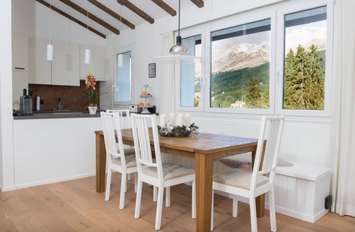 Lenzerheide Apartment | Attic apartment with pool, sauna, and fireplace