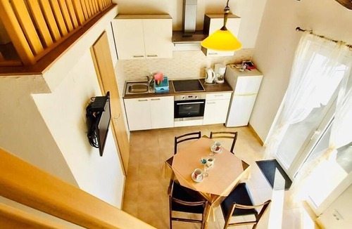 Rab Town Apartment | Attic apartment on two floors with lovely sea view