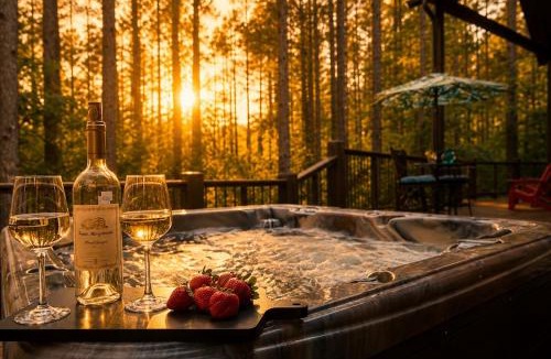 Broken Bow Villa | ATV Trail Cabin Sauna Cold Plunge Arcade