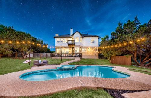West Oak Hill House | Austin Luxe Retreat Pool Spa Game Room Fire Pit