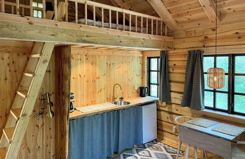 Ejstrupholm House | Authentic log cabin in forest near Ejstrupholm