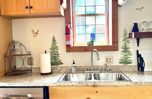 Chestertown Cabin | Authentic Log Cabin with Lake Views and Sauna