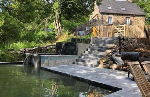 Marchastel House | Authentic stone house with natural pool.