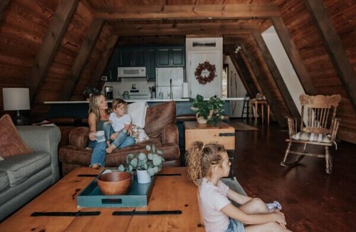 Blairsville Cabin | Autumn Escape A-Frame Stay | Trails & Town
