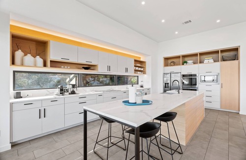 Lago Vista House | Award-Winning Modern Lakehouse w/Private Pool & Sunset Views