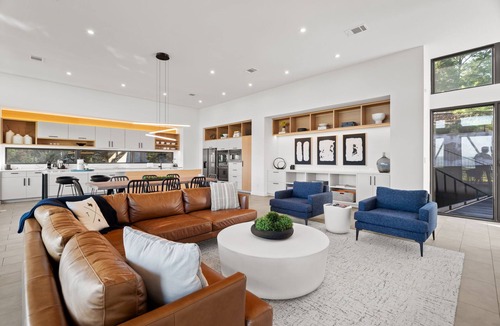 Lago Vista House | Award-Winning Modern Lakehouse w/Private Pool & Sunset Views