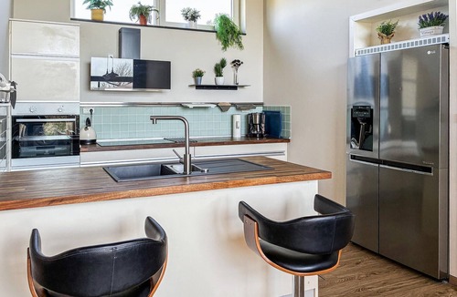 Bork Havn House | Awesome home in Hemmet with sauna