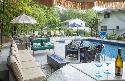 Saratoga Springs House | Awesome Saratoga Location, 2 Minutes to the Track, Heated POOL!