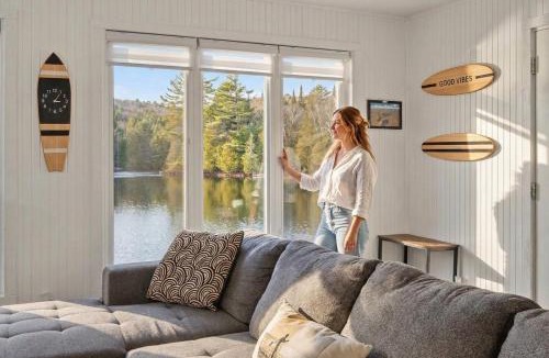 Nominingue Ski Chalet | Bécassines Private Spa & Pool table , Waterfront