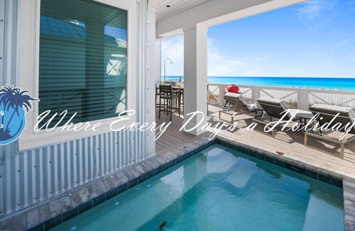 Crescent Beach House | "Bahama Breeze" Beachfront w/ Private Pool