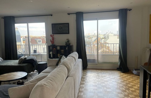Prince–Marmottan Apartment | Balcony, 2 bedrooms, 4 people, Eiffel Tower view, next to Roland Garros & Metro