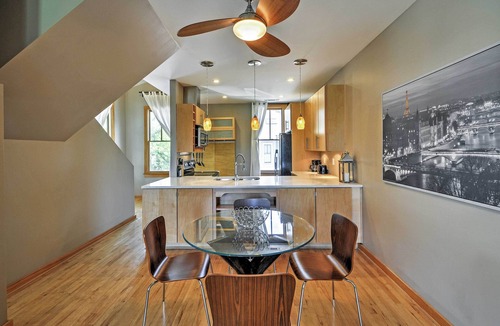 Cabbagetown Condo | Balcony, Above Bakery: Chic Cabbagetown Loft!