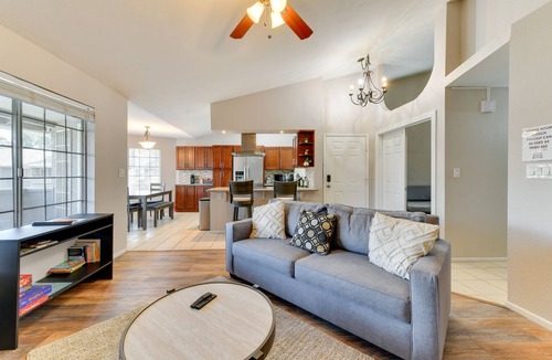 Chandler Condo | Balcony & Pool Access: Quiet West Chandler Condo