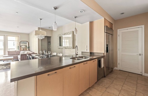 Downtown Apartment | Balcony Suite at The Americana with Pool & Gym Access
