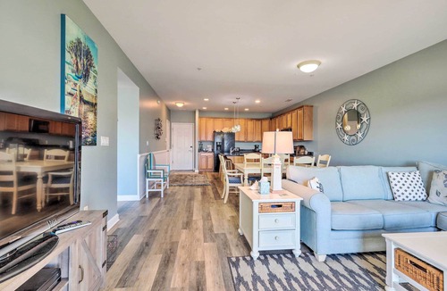Ocean City Apartment | Balcony w/Inlet View: Dtwn Ocean City Condo
