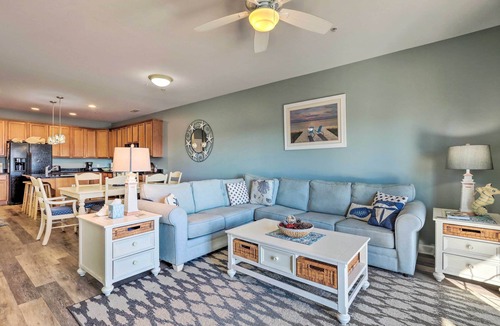 Ocean City Apartment | Balcony w/Inlet View: Dtwn Ocean City Condo