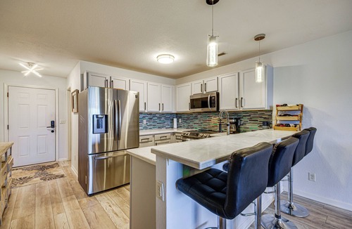 Osage Beach Apartment | Balcony w/Marina Views: Lake Ozark Hideaway!