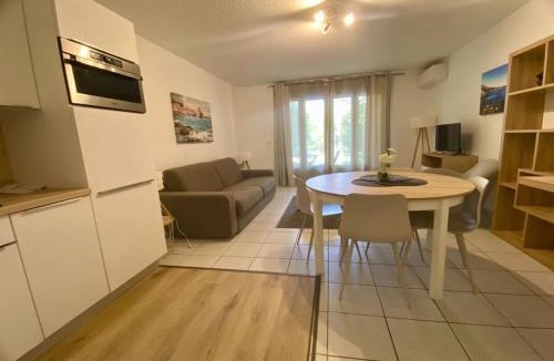Les Hauts de Canet Apartment | Barcaresa - Malibu Catalan T2 terrasse