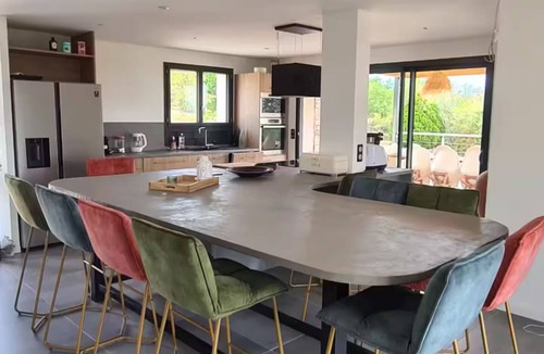 Barjac Villa | Barjac: Beautiful villa with magnificent view of the Cevennes mountains