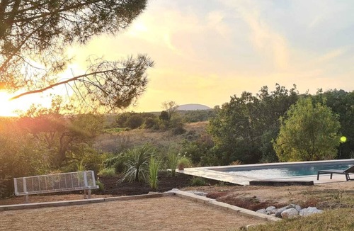 Barjac Villa | Barjac: Beautiful villa with magnificent view of the Cevennes mountains