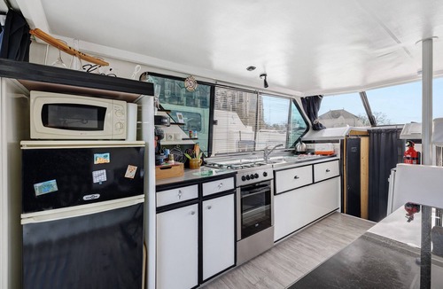 Sable-sur-Sarthe Boat Rental | 'Bateau Elvis' Houseboat with Private Terrace