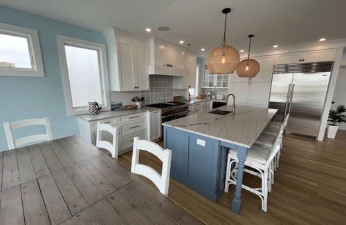 Ship Bottom House | Bayfront 6BR w Heated Pool & Dock Rooftop Easy Walk to Beach