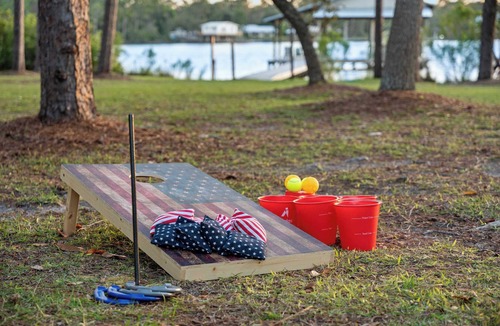 Perdido Beach House | Bayfront Compound for 23 | Fire Pit | Private Dock