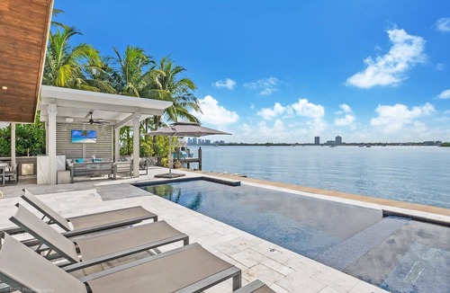 North Bay Village Villa | Bayfront Escape Poolside Luxury Villa with Sunset Views
