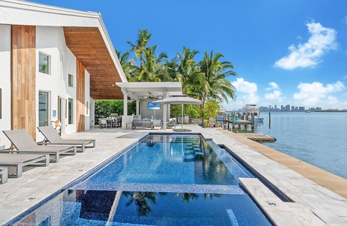 North Bay Village Villa | Bayfront Escape Poolside Luxury Villa with Sunset Views