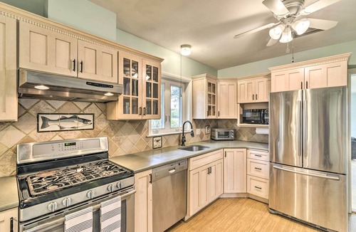 Davis Wharf House | Bayfront Retreat w/Game Room + Outdoor Pool!