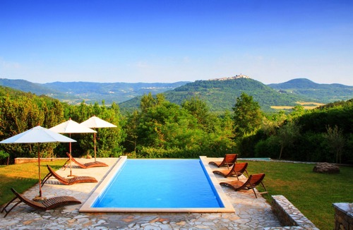Livade House | Bazjaki: Beautiful stone villa in Istria with infinity pool