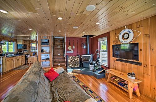 Milford House | BBQ Ready Lakeside Milford Home with Paddleboat