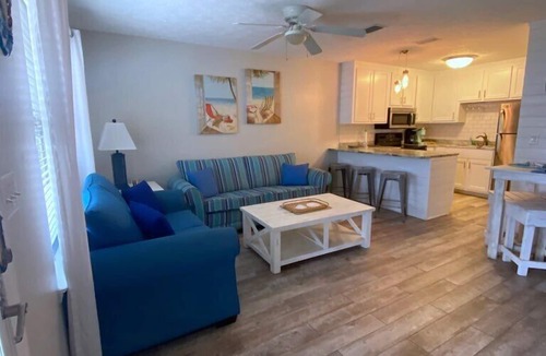 West Panama City Beach Condo | Beach across the street! Easy Parking!