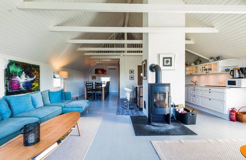 Blavand Strand House | Beach front home in Blåvand with sauna